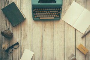 Typewriter and workspace